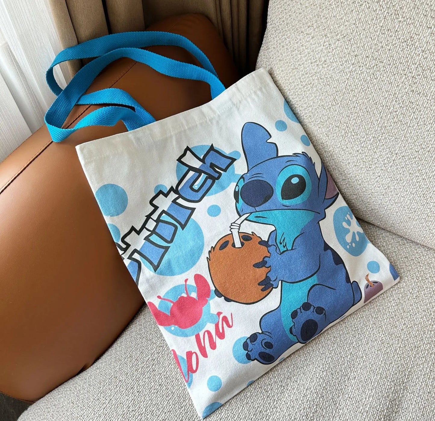 2025 Fashion Women Stitch Bag Crossbody Bag STITCH Cartoon Peripheral Cute Canvas Large Capacity Shoulder Bag Baby Same Style