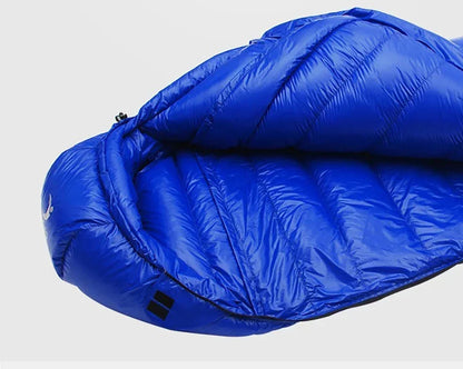 Outdoor Camping White Duck Down Sleeping Bag Ultralight Winter Autumn Adult Sleeping Bag Suitable for Travel Hiking Camping