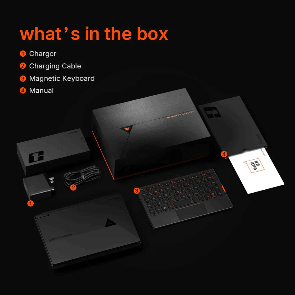 OneXPlayer G1 Gaming Laptop AMD Ryzen AI 9 HX 370 & Intel Core Ultra 7 255H Portable 8.8 Inch 144Hz Dual-Mode Keyboard Computer