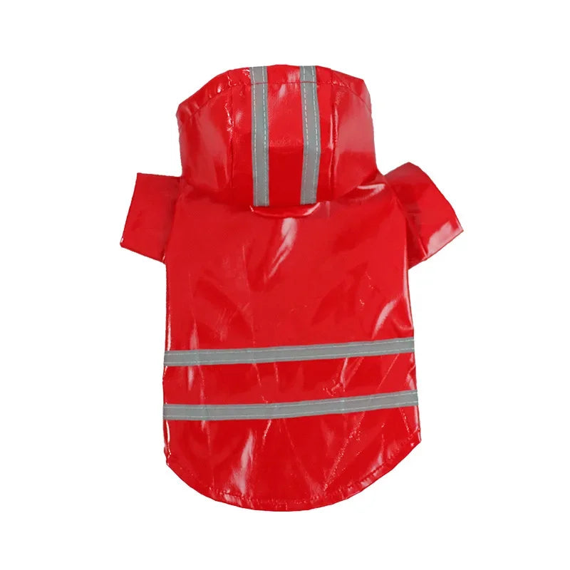Vêtements pour chiens, vestes imperméables, imperméables à capuche avec bande réfléchissante, vêtements respirants d'extérieur pour chiots