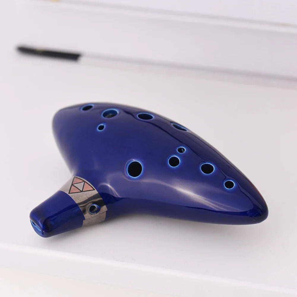 12 trous Ocarina céramique Alto C navire flûte vent légende de Zelda Instrument de musique