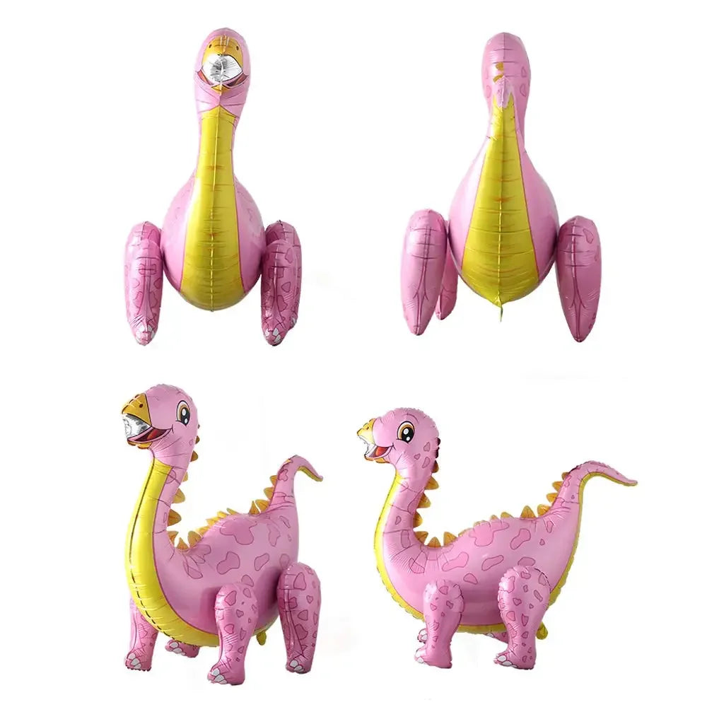 3D Self standing Dinosaur Tyrannosaurus Animal Balloons for Birthday Party Baby Shower Decoration Kit Inflatable Party Supplies