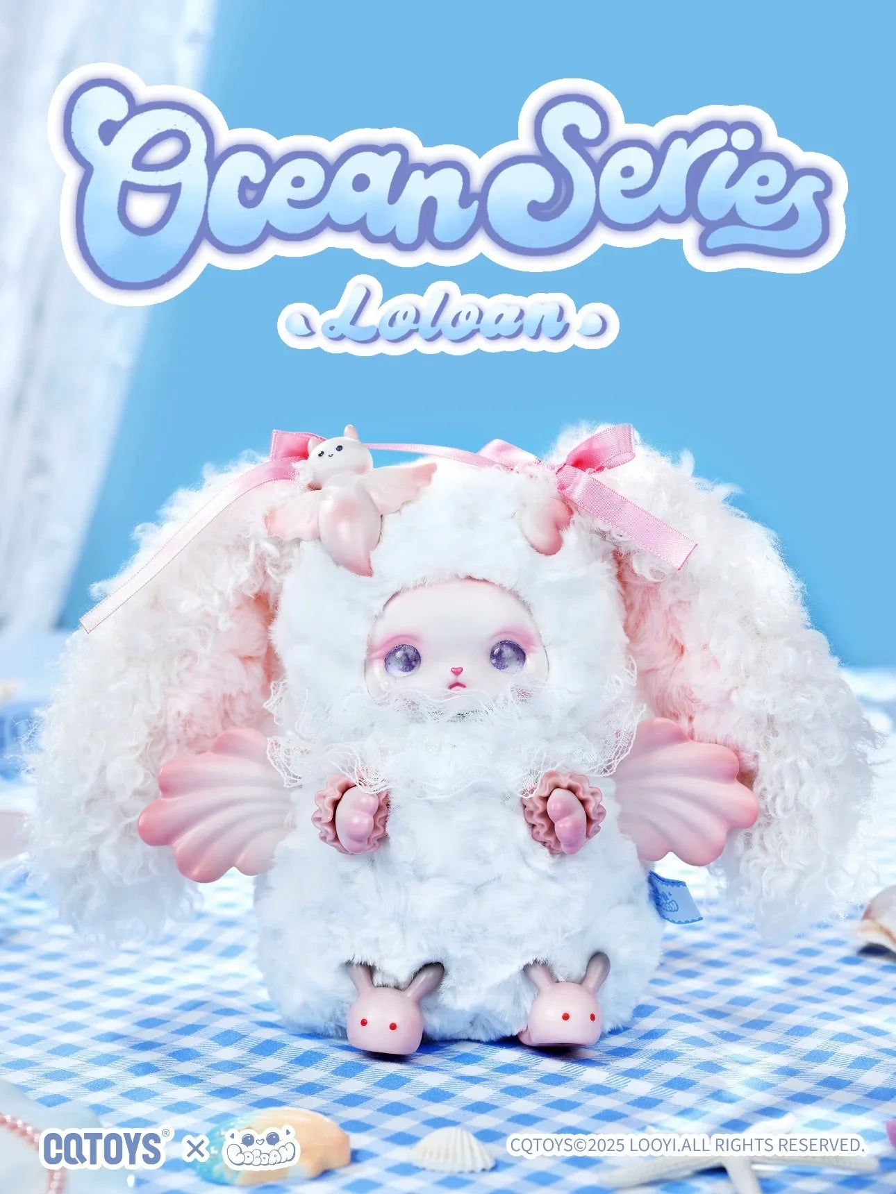 Genuine CQTOYS Loloan Ocean Series Blind Box Cute Doll Plush Handmade Ornament Gift Trend 2025 Summer