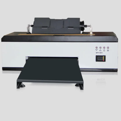 The white ink heat transfer printer is a micro-piezoelectric nozzle heat transfer printer that first colors and then white