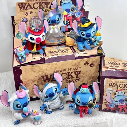 Stitch's Bizarre Diary 2.0 Blind Box, Handmade Trendy Doll, Cute Desktop Ornament & Birthday Gift for Anime Fans