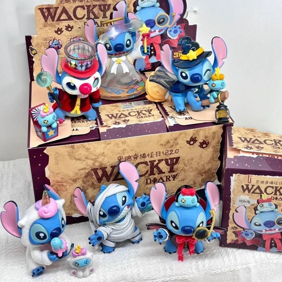 Stitchou's Bizarre Diary 2.0 Blind Box, Handmade Trendy Doll, Cute Desktop Ornament & Birthday Gift for Anime Fans
