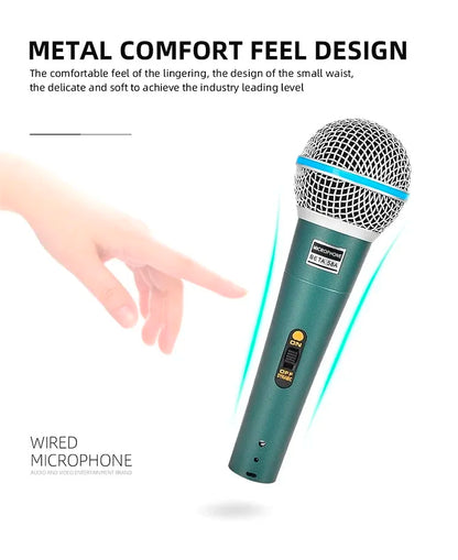 Microphone à condensateur professionnel filaire, pour PC, système de Machine à karaoké, salle de son, Gamer, Audio, chant, Kits de Streaming en direct
