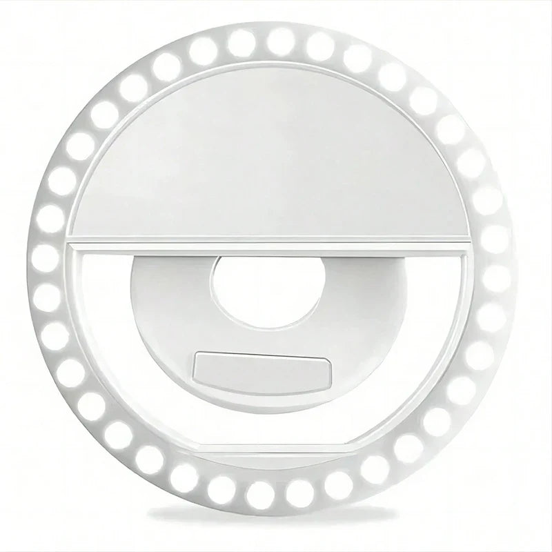LED anneau de Selfie lumineux, éclairage de maquillage fantaisie, lampe de Selfie LED pour téléphones mobiles, veilleuse Photo, lampe de Selfie rechargeable