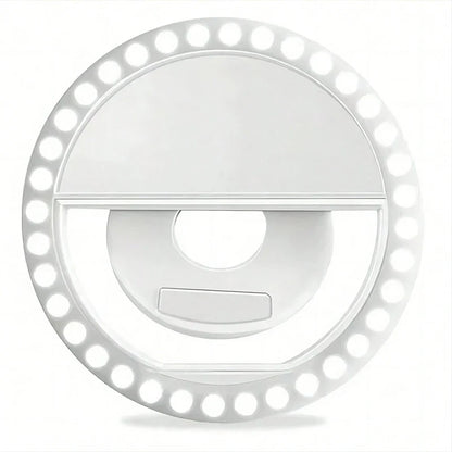 LED anneau de Selfie lumineux, éclairage de maquillage fantaisie, lampe de Selfie LED pour téléphones mobiles, veilleuse Photo, lampe de Selfie rechargeable