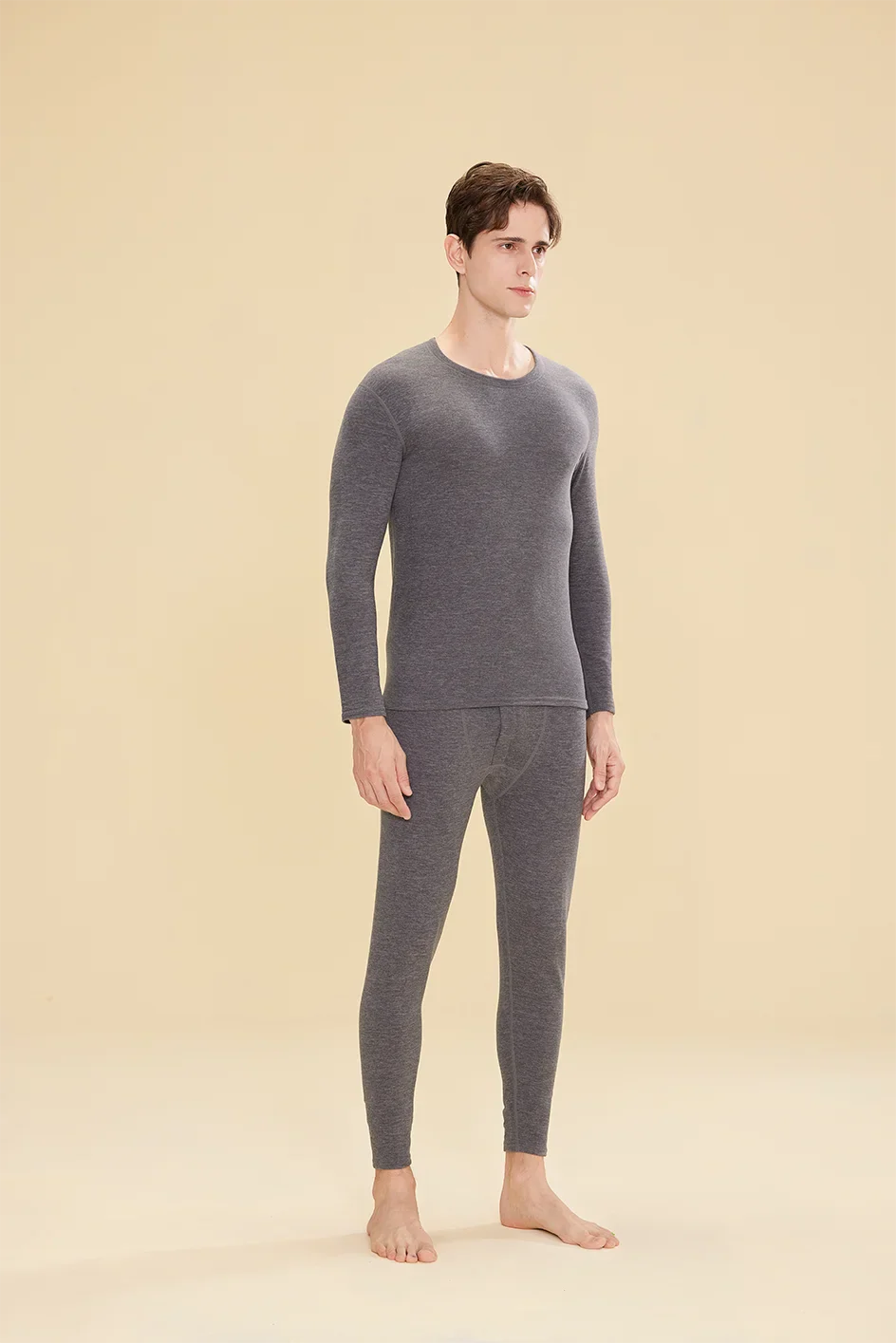 1 ensemble de sous-vêtements thermiques chauds en laine et soie pour femmes, ensembles de vêtements thermiques longs pour l'automne et l'hiver