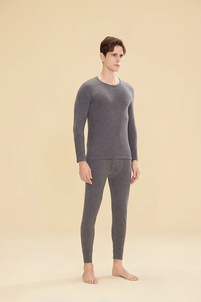 1 ensemble de sous-vêtements thermiques chauds en laine et soie pour femmes, ensembles de vêtements thermiques longs pour l'automne et l'hiver