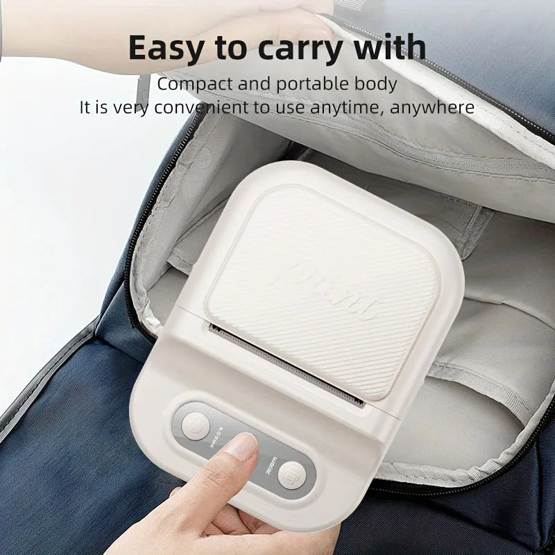 Portable Printer Mini Label Printer Self-adhesive Inkless 12-58mm Label Makers For Photo/Label/Home/Office/Business/Gifts As B21