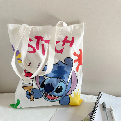 2025 Fashion Women Stitch Bag Crossbody Bag STITCH Cartoon Peripheral Cute Canvas Large Capacity Shoulder Bag Baby Same Style