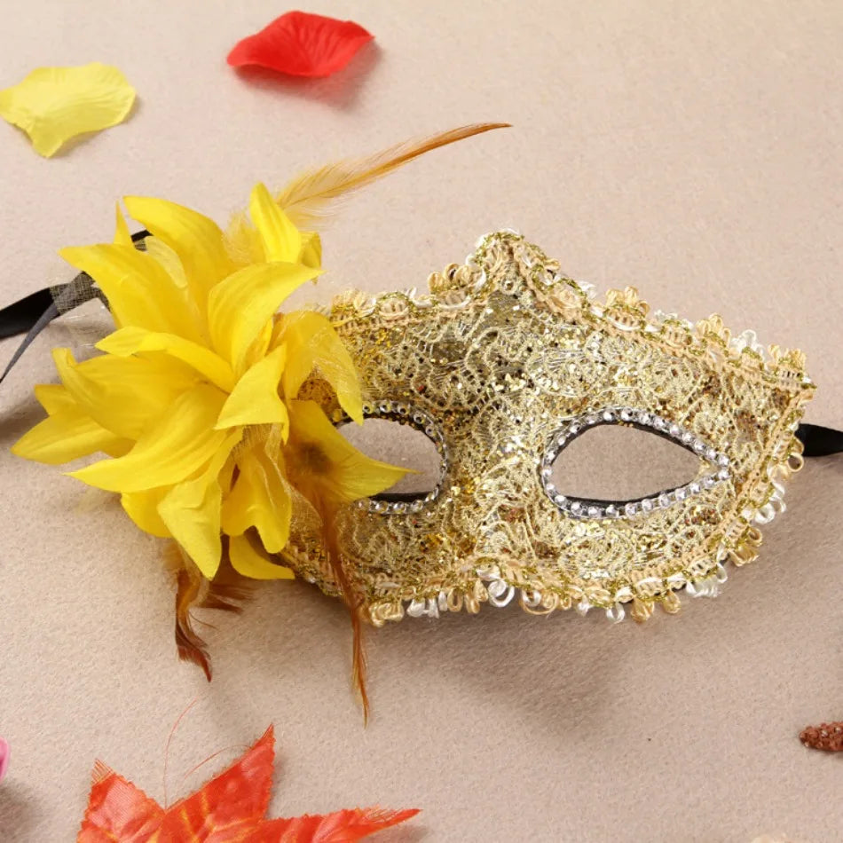 Masques de mascarade de mariage, maquillage d'halloween, dentelle, Costume noir vénitien, masque pour les yeux Vintage pour dame, robe de soirée fantaisie Cosplay