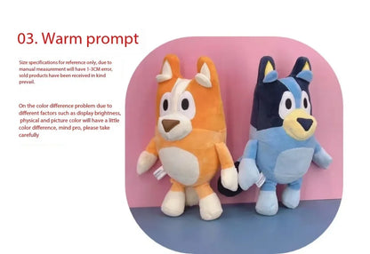 Family Stuffed Animals 17/28cm – Cartoon Dogs, Soft Plush Toys, Great for Birthdays and Christmas Gifts