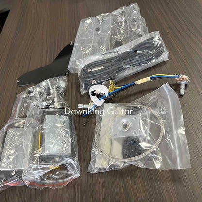 Kits de guitare électrique de bricolage de Style PRS, corps et manche en acajou, touche en palissandre, livraison gratuite