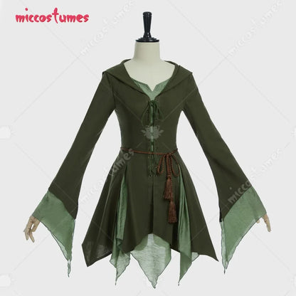 miccostumes Women's Elf Costume Renaissance Traditional Irish Dress Fairy Wide Long sleeves Short Dress for Halloween