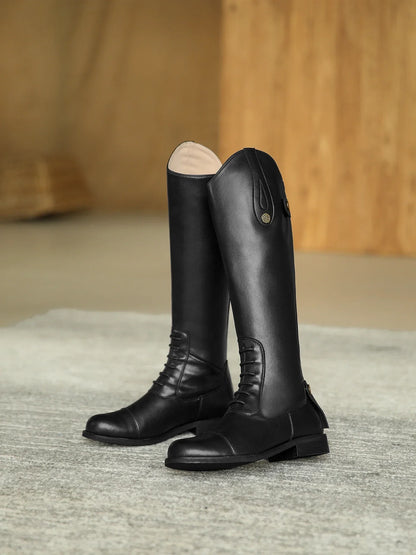 2025 Equestrian Boots Leather Equestrian Supplies Long Boots Riding Equipment Non-Slip Ultra Footwear Resistant Horse Rider Shoe