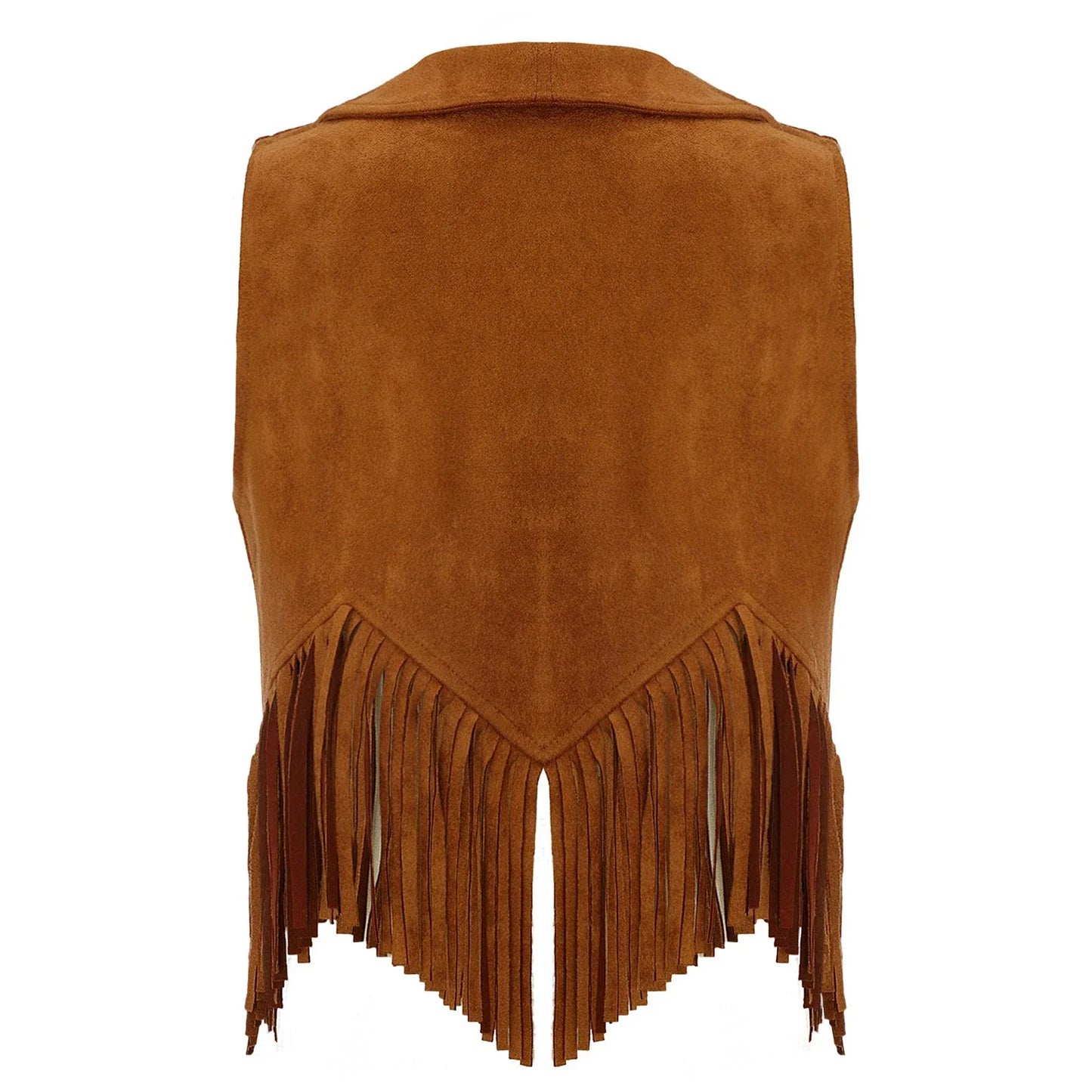 Gilet de Cowboy occidental pour enfants, garçons et filles, Costume de Cosplay d'halloween, pompon en daim, manteau ouvert sur le devant, hauts