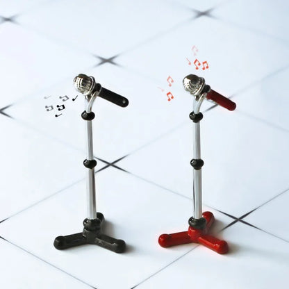 1 piece of creative simulation miniature short microphone, dollhouse accessory, miniature model toy