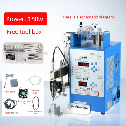 Multifunctional Semi-automatic Soldering Machine foot operated switch light with Motor USB2 Soldering Wire Artifact Soldering