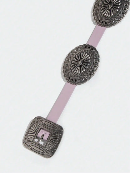Ceinture robuste en métal sculpté pour femmes, 1 pièce, Style Punk, accessoire Cowboy Cowgirl, Boho