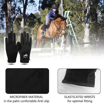 Gants d'équitation équestres pour femmes en maille respirante légers, pack de couleurs, prise confortable par tous les temps