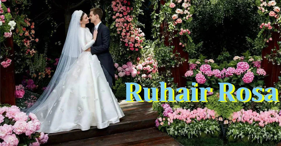 Ruhair Exquisite Ball Gown Wedding Dresses Appliques Lace Square Collar Full Sleeves Draped Robe De Mariée Engagement Plus