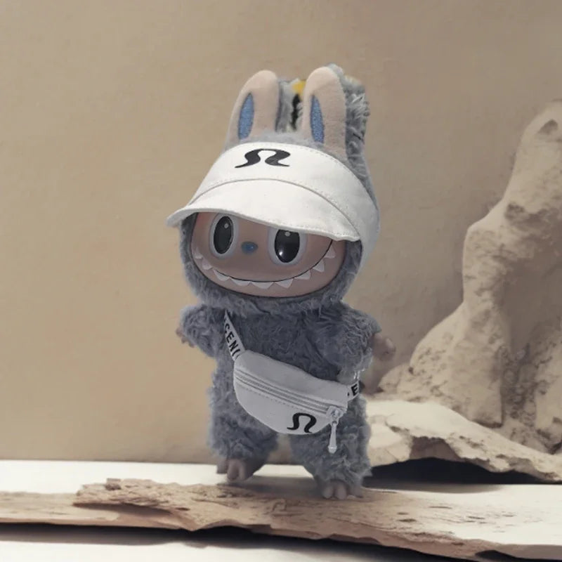 15/17cm Labubu V1 V2 V3 Vêtements de poupée Mode sweat à capuche et sac Idol coréen Tendance Bricolage Vêtements et accessoires de poupée Cadeau jouet