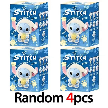 2025 New Stitch Eat Some Thing Before Sleep Series Vinyl Blind Box Bag Pendant Cute Plush Doll Mystery Box Toy Surprise Gifts