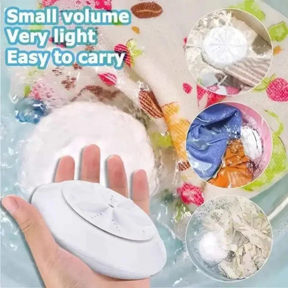Mini Washing Machine USB Rotating Turbine Portable Washing Machine For Socks Underwear Wash Dishes For Travel Home Business Trip
