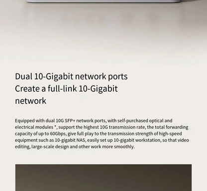 Xiaomi Mi 10 Gigabit Ethernet Switch 10000Mbps Network Switches VLAN Ethernet Splitter Lan Router 4 2.5G Ports RJ45 Hub Switch