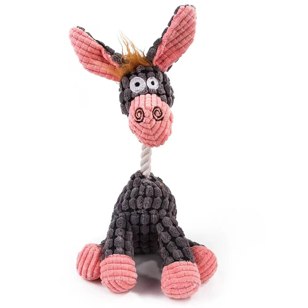 Matkey-Jouets en peluche pour grands chiens, mâcheurs agressifs, jouets à mâcher durables pour chiots grinçants