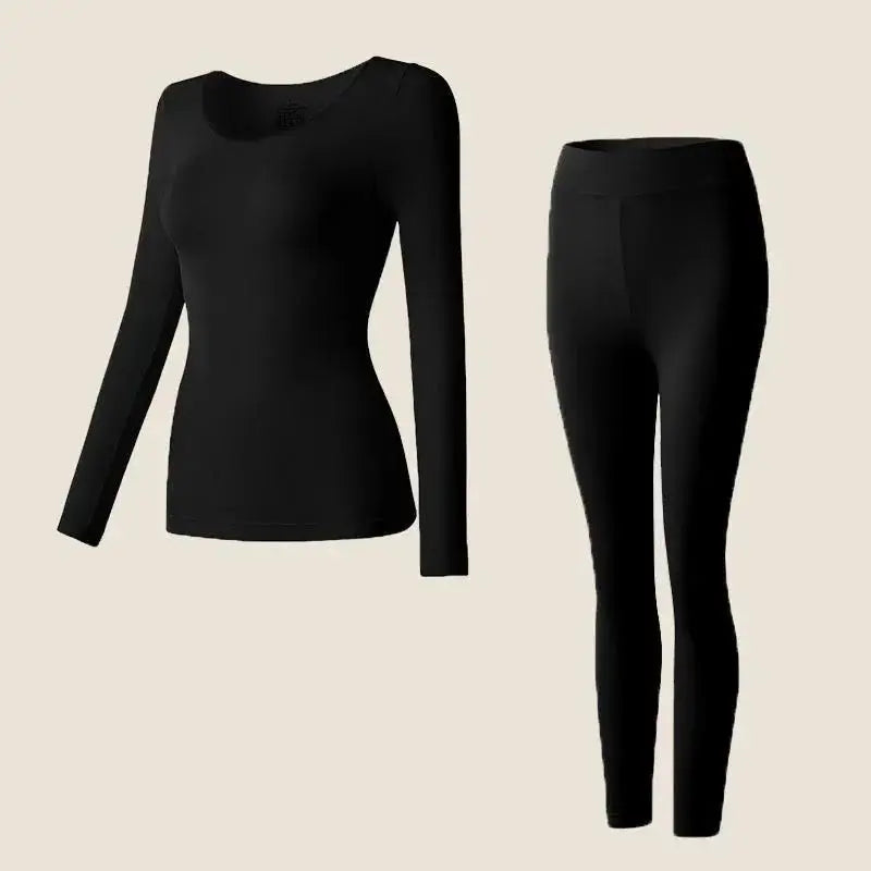 37 Women's Thermal Underwear Base Layer Shirt Skin Beauty Garment Ultra-Light Long Sleeve Thermal Set