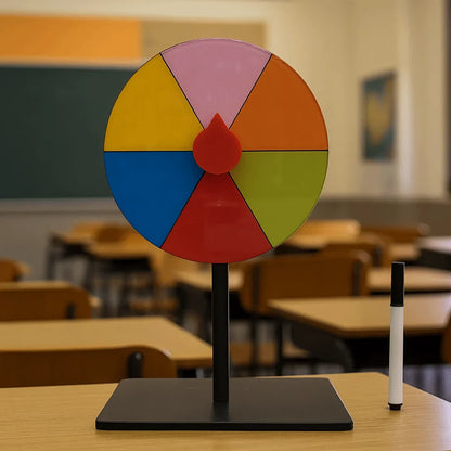 Roue de Fortune réutilisable en ABS, Base Stable, roue de Roulette de couleur, jeu interactif, plateau tournant de prix