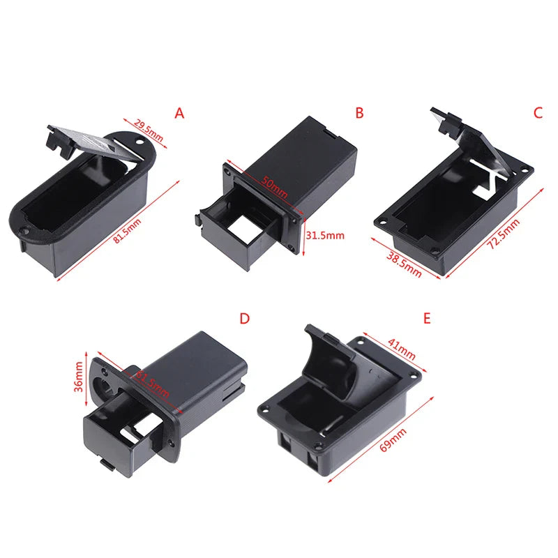 Boîtier de batterie pour basse active JE514 up 9V, support/étui/couvercle, 1 pièce