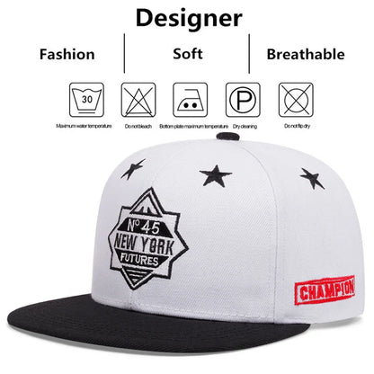 Men Women New York Embroidered Baseball Hat Snapback Caps Hip-hop Hats Outdoor Adjustable Unisex Sunshade Cowboy Sunscreen Hat