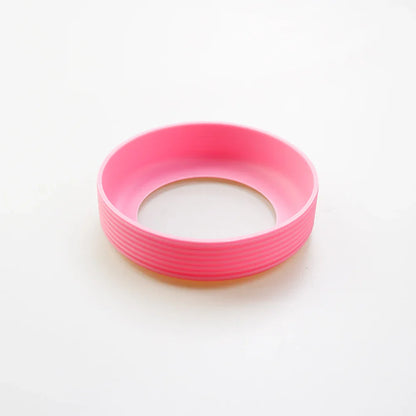 16 Colors 8.0CM Silicone Threaded Cup Bottom Protective Cover Cup Holder 80MM Thermos Cup Base Sleeve Cup Bottom Cover