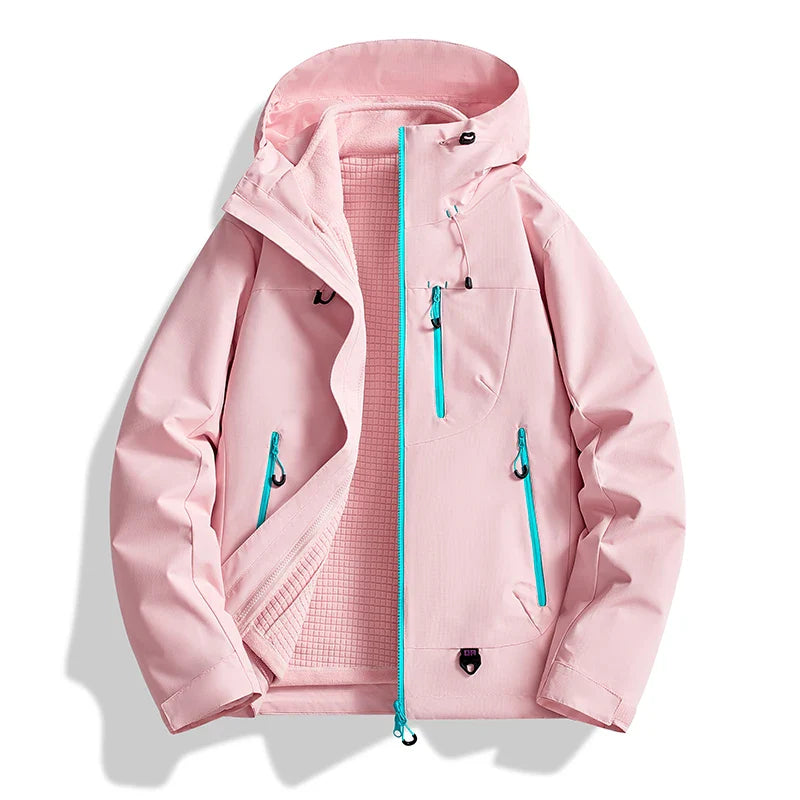 Veste d'extérieur trois en un deux pièces, coupe-vent, imperméable, combinaison de randonnée pour Couple, costume d'extérieur pour hommes et femmes