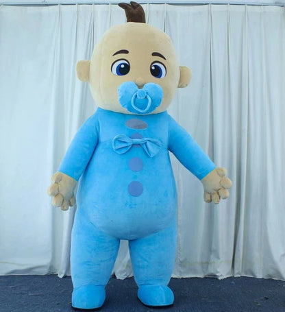 MINISO New Red Pig Inflatable Mascot Costume Pepp Pig Mascot Costume Fancy Dress Party Cosplay Halloween Inflatable Mascot