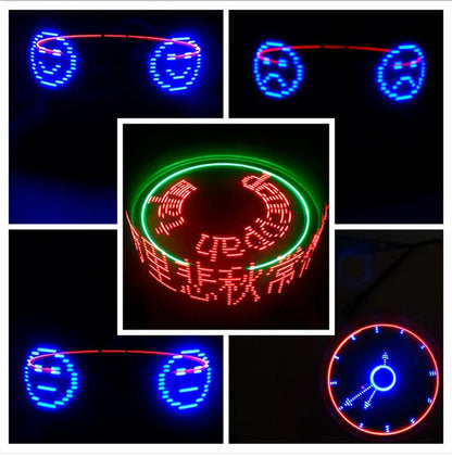 POV – Kit d'affichage LED rotatif tridimensionnel, électronique, bricolage, pratique de soudage, microcontrôleur, horloge, pièces amples