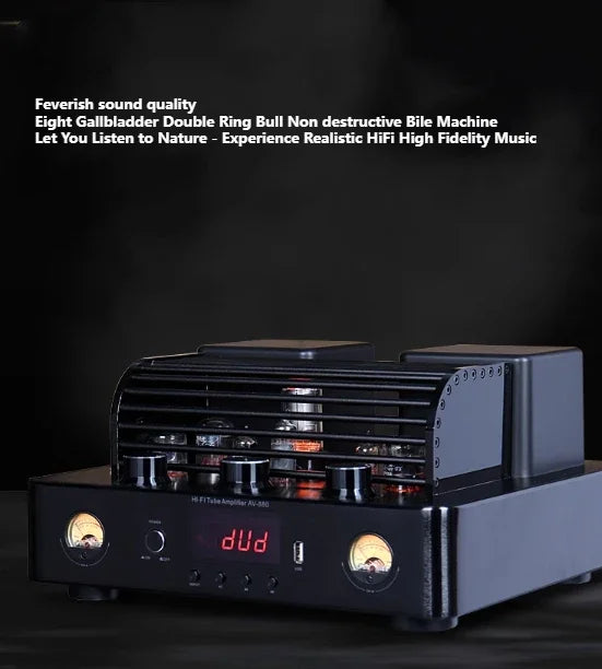 SoundHigh Quality Tube Amplifier 2.0 HIFI Passive Speakers Sound System Home Theater Bookshelf Speakers