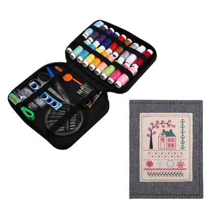 B84B-DIY Stitch Book With Tool Set,Embroidery Felt Book With Needle And Thread Sewing Patterns For Beginners,Embroidery Gift