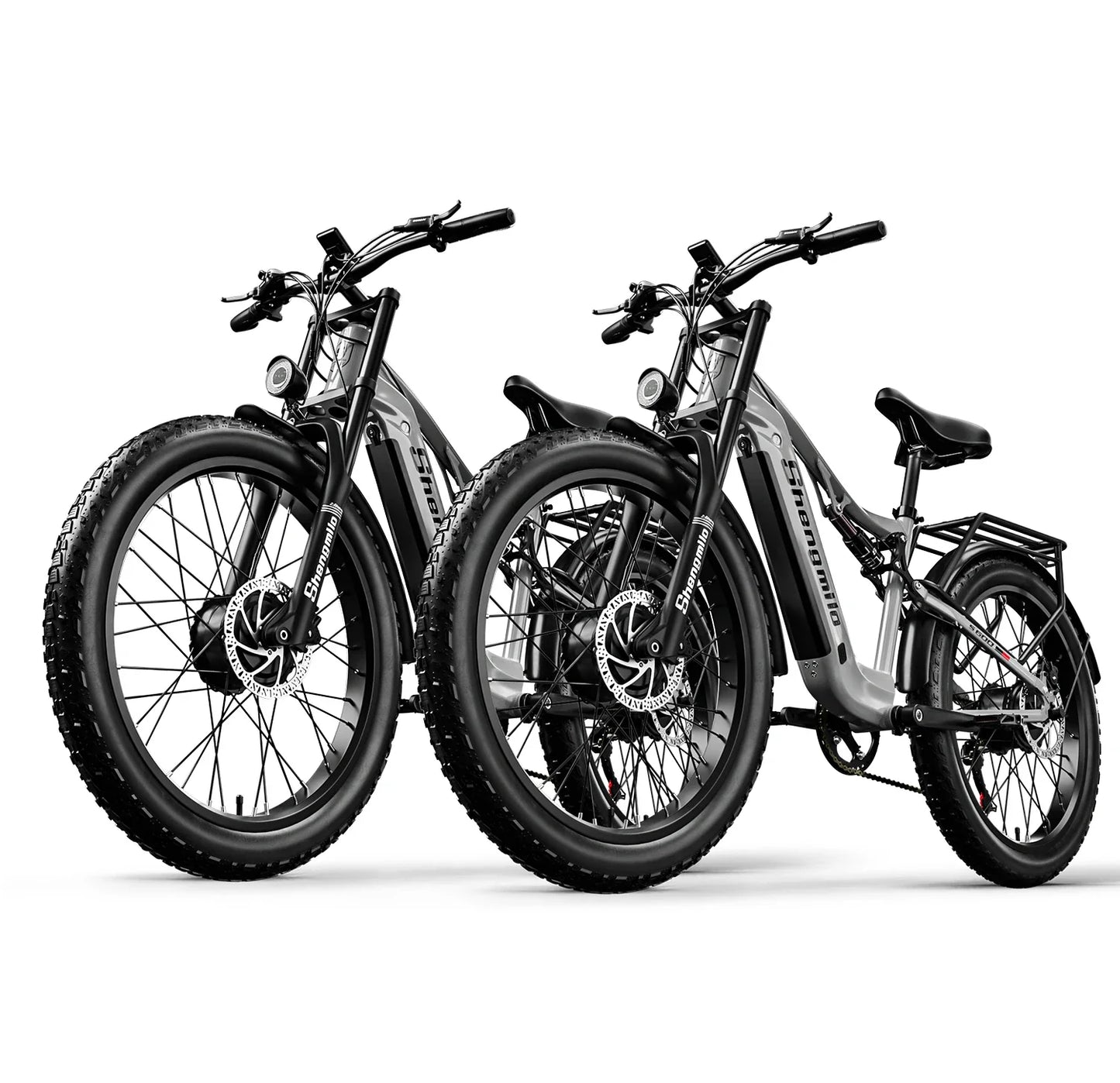 Shengmilo S600 gros pneu vélo électrique 2000W avec deux moteurs 48V17.5AH batterie 26 pouces e vélo adulte, vélo électrique de montagne