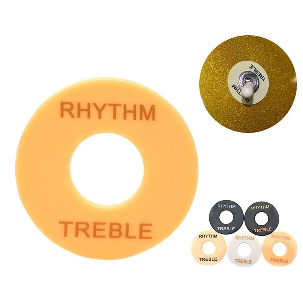 Anneau de commutation de sélection de rythme/treble, pour guitare Gibson Les Paul, interrupteur à trois vitesses, plaque de protection, anneau de sélection de couleurs