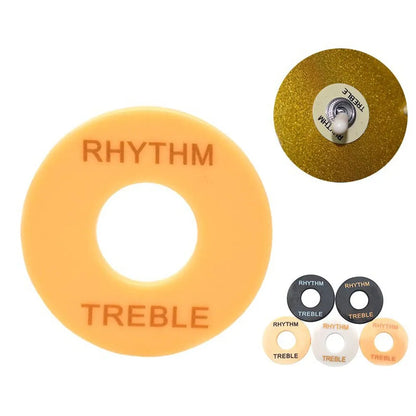 Anneau de commutation de sélection de rythme/treble, pour guitare Gibson Les Paul, interrupteur à trois vitesses, plaque de protection, anneau de sélection de couleurs