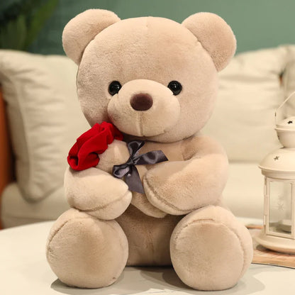 Jouet en peluche ours Rose, peluches douces pour la maison, canapé, oreiller, ornement, cadeaux pour enfants, cadeaux de saint-valentin, décorations de fête de mariage