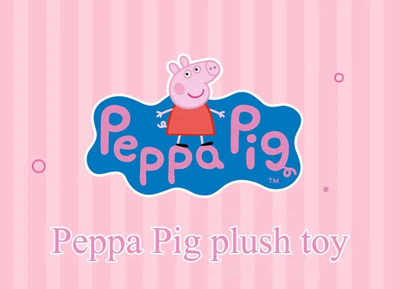 Peppa Pig Crossbody Bag Stereoscopic Doll Backpack Anime Knapsack Plush Coin Purse Toys George Round Pocketbook Children's Gifts