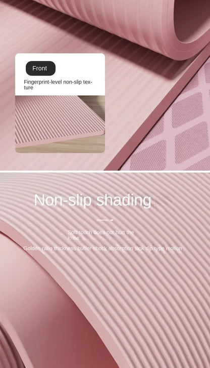 Yoga Mat for Women Fitness Home Special Widened Thickened Lady anti-slip Floor Mat Dance Exercises