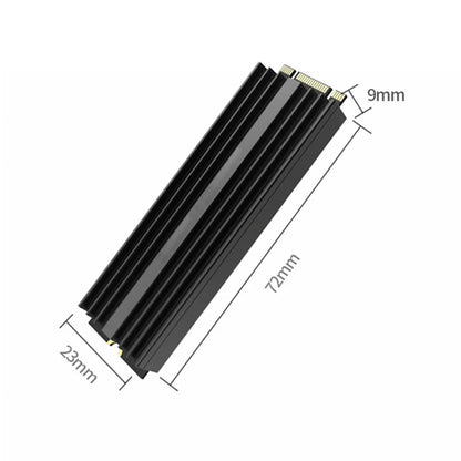 Dissipateur thermique pour SSD NVMe M.2, dissipateur thermique en aluminium pour disque dur M.2 2280 avec pad thermique en silicone pour PC / PS5 SSD PCIE 2280